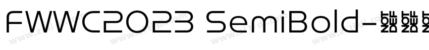 FWWC2023 SemiBold字体转换
